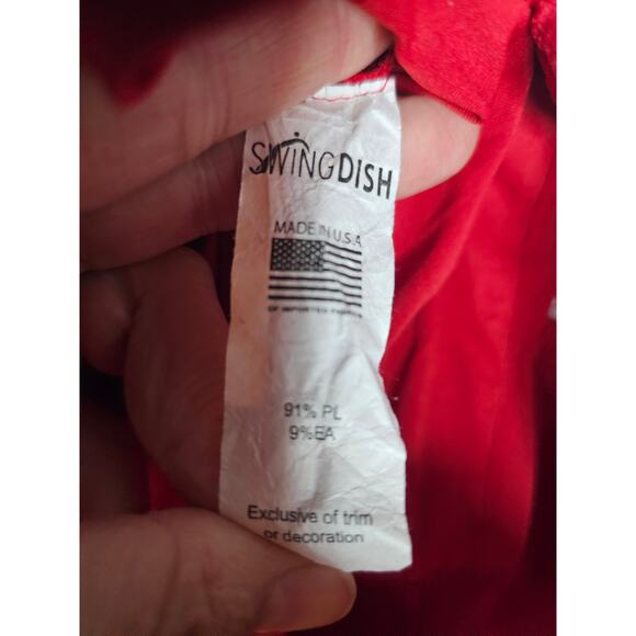 SWINGDISH Olivia Red & Bloom Print Golf Skirt with Under Short Size Medium (393) - Picture 4 of 4